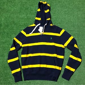 Brand new Ralph Lauren striped hoodie w/ tags size S.